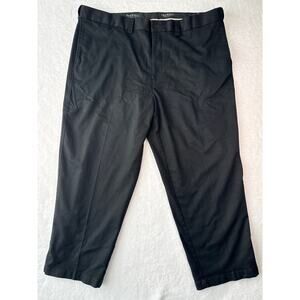 Oak Hill Mens Premium Dress Pants Size 46/28 Black Trousers Work Wear Golf Pants